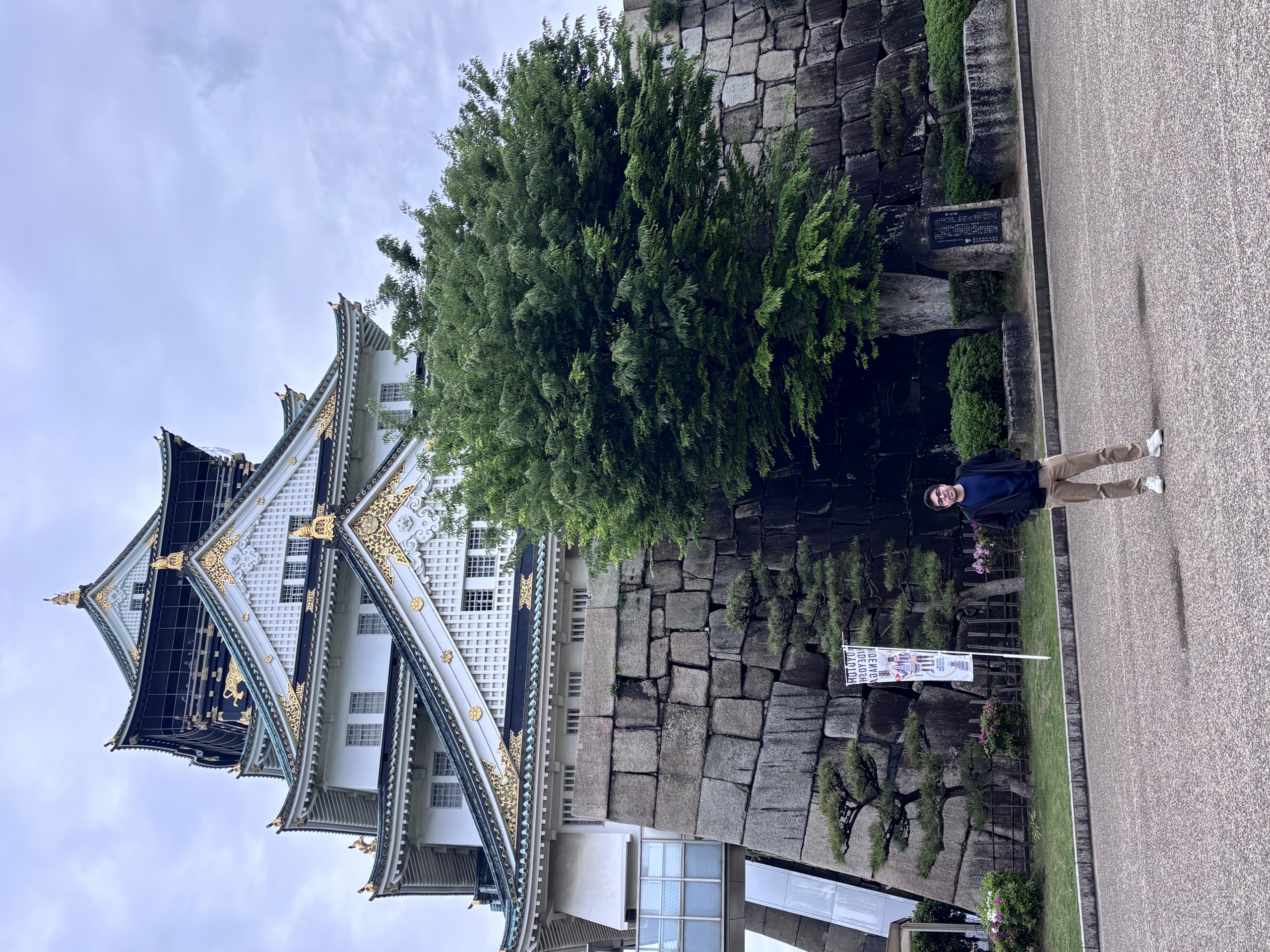 Janesh at Osaka Castle